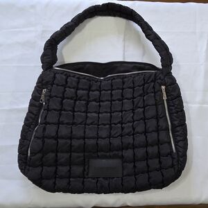 Elegant Black Quilted Shoulder Bag